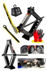 Cırcır Kollu  Yüksek  KaliteAraba Kaldırma Oto Krikosu 1.5Ton-1500 KG Makas Cırcır Otomatik Kriko