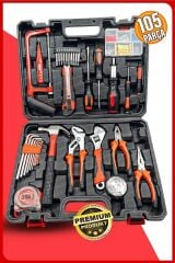 Premium Akülü Vidalama Matkap Özel Alışım 129 Parça Kalite  Çelik Profesyonel Alet Takım Full Set