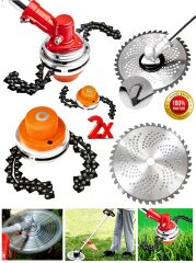 Pro Zincirli Tırpan Canavar Başlık Benzinli Tırpan 40Diş 255X25,4x40T Elmas Testere 2li Set