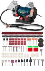 Turbo Motorlu Premium  Devirli Çark Motoru Dramel  Zımpara Bileme Gravür 115PCS Oyma Taşlama Kiti