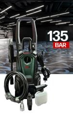 135Bar 8 MT Elektrikli Yüksek Basınçlı Oto Yıkama Zemin Temizleme Makinesi Çelik Takviyeli Hortum