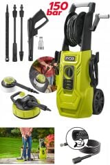 150 Bar 8 MT Elektrikli Yüksek Basınçlı Oto Yıkama Zemin Temizleme Makinesi Çelik Takviyeli Hortum