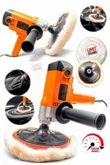 Profesyonel 6 Kademe Devir Ayarlı Dikey Koltuk Yıkama,Pasta Cila  Polisaj Makinesi 180mm