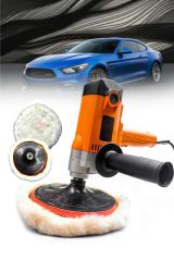 Profesyonel 6 Kademe Devir Ayarlı Dikey Koltuk Yıkama,Pasta Cila  Polisaj Makinesi 180mm