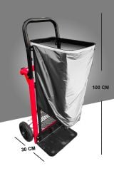 Pratik Genel Kuklanım Yükseklik Ayarlı Çok Amaçlı El Arabası Yük Taşıma Arabası