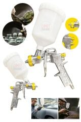 Premium  Seri  Ayarlanabilir Paslanmaz Üstten Depolu Profesyonel 600 cc Boya Sprey Tabancası