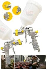 Paslanmaz Üstten Depolu Profesyonel 600 cc Boya Sprey Tabancası