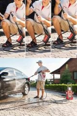 Turbo 135Bar Bakır Sargılı Musluk ve KovadanÇekme BakırMotor Yüksek BasınçlıBahçe Oto YıkamaMakinesi