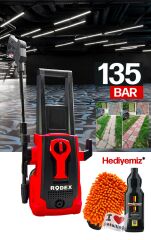 Bakır Sargılı Musluk ve Kovadan Çekme Bakır Motor 135Bar Yüksek Basınçlı Bahçe Oto Yıkama Makinesi