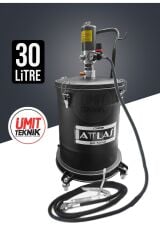 Büyük Boy 30 Litre 50:1 Profesyonel 6-8 Bar Havalı Gres Pompası Metal Ayak Set