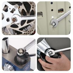 Chrome Vanadium Çelik Profesyonel Güçlü Sağlam 12 Parça Kombine Açık Ağız-Yıldız Anahtar PAKET SET