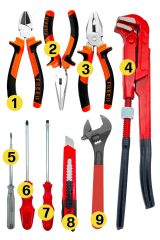 Usta Takım Pense Yankeski Karkaburun Maşalı Boru Anahtarı   Kurbacık Yıldız Düz Tornavida Usta Takım