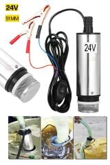 24Volt Kendinden Emişli Dalgıç Yağ Mazot Benzin Su Süt Transfer İkmali Pompası 24V