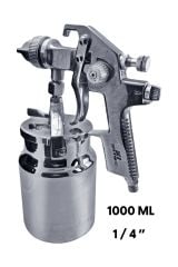Paslanmaz Pro Kalite Yüksek Performans Profesyonel 100ML Alüminyum 1.3 Alttan Depolu Boya Tabancası