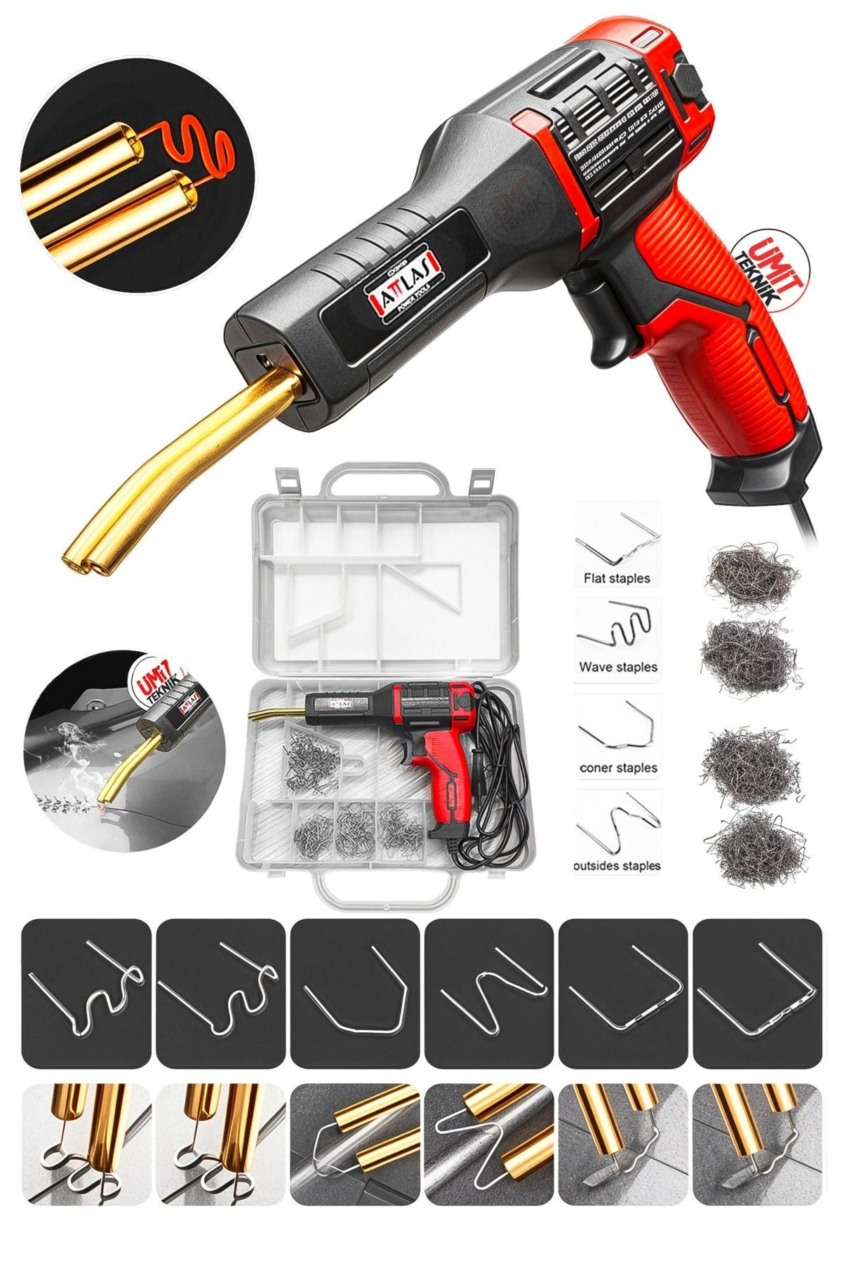 Profesyonel Tampon  Tamir Kiti Turbo Motor Çantalı  5n Isınma  - 0.6-0.8 Zimba Seti-