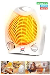 ProX Hızlı Motor 3 Kademeli Mobil Sessiz Devrilme Sensörlü 2000Watt Elektrikli Fanlı Isıtıcı