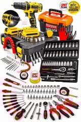 Turbo Serisi 90 Pcs Full Takım Lokma Set Pense Yankeski, Tornavida Set ,3 Metre Full Takım Set