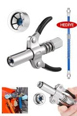 Çift Mandallı Gres Pompa Ucu Gres Yağ Pompası 500 Cc Büyük Boy Demir Hortum Gres  Takım