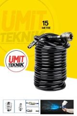 Premium Gölge Üstten Depolu Metal Paslanmaz Detay Tabancası 150 Cc / 0,8 Mm 15mt Hortum jak Takım