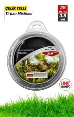 CELIK TELLI Tirpan Misinasi Motorlu Tırpan Ot Çim Biçme Universal Misine  28 METRE 3.5 MM