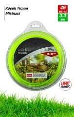 Çok Fonksiyonl Köseli Tirpan Misinasi Motorlu Tırpan Ot Çim Biçme Universal Misine  46 METRE 3.3 MM