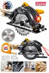 Hassas Açılı Kesim Lazerli Metal Şanzuman 185 Mm Sunta Kesme Daire Testere Makinesi