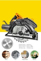 Marangoz Metal Şanzuman Lazerli 185 mm Plastik Ahşap Ağaç Mobilya Sunta Daire Testere Makinası