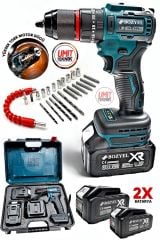 Premium Kalite 36vf  Kömürsüz Motor Çelik Mandren Darbeli Şarjlı Matkap Akülü Vidalama