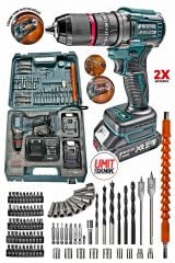 Pro Çelik Mandren Premium 36vf Kalite Kömürsüz Motor  Darbeli Şarjlı Matkap Akülü Vidalama