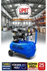 Bakır Sargı Turbo 24LİTRE Yağsız Motor Süper Hızlı Dolum Hava Kompresörü 5li Havalı Set