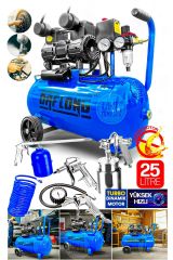 Bakır Sargı Turbo 24LİTRE Yağsız Motor Süper Hızlı Dolum Hava Kompresörü 5li Havalı Set