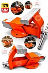 Yüksek Performans  Hassasiyetli Ağır Hizmet Yüksek Hassasiyetli Masa Tezgah Mengenesi 175 Mm