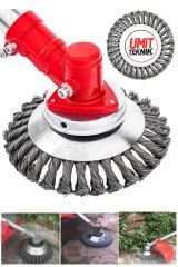 Çelik Fırçalı  Profesyonel Motorlu Tırpan Kıyı Temizleme Çelik Fırça Başlık