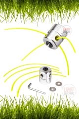 Profesyonel Kırılmaz Metal Çok Fonksiyonlu Motorlu Tırpan Ot Çim Biçme Universal Metal Başlık