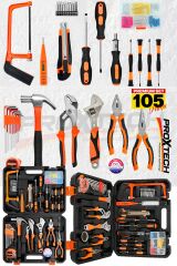 Profesyonel 105 Parçalı Garaj Aracı Mekanik El Aletleri Seti Otomobil Araç Kombo Seti