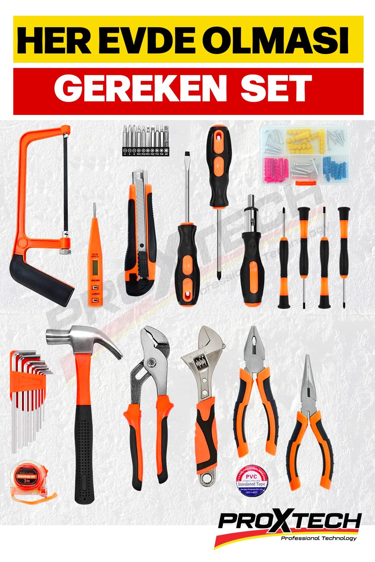 Premium 105 Parçalı Garaj Aracı Mekanik El Aletleri Seti Otomobil Araç Kombo Full Seti