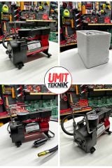 Oto Kit 160-150PSI 12 V Premium Metal Araba Oto Araç Lastik Şişirme Pompası 1500KG Cırıcır Kriko