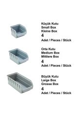 Her Şey Elinizin Altında Duvar Alet Paneli 43 Parça Hırdavat Duvar Panel Set Avadanlık