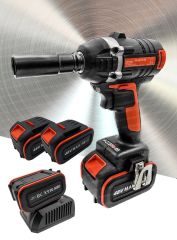 Yüksek Torks 2çift Akülü Kömürsüz Motor Akülü Vidalama+ Darbeli Somun Sıkma Sökme Combo Cırcır Set