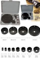 16 Parça  Panç Matkap Ucu Takımı Alçıpan Tavan Kesme Boyut Daire Set Kartopiyer Ağaç Kesme Testere