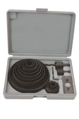 16 Parça Alçıpan Tavan Kesme Boyut Daire Set Kartopiyer Ağaç Kesme Testere  Panç Matkap Ucu Takımı