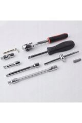 Premium 70 Parça Mini Lokma Takımı Otomatik Cırcırlı 1/4'' Yüksek Toks  Turbo Matkap Vidalama Takım