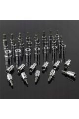 Premium 70 Parça Mini Lokma Takımı Otomatik Cırcırlı 1/4'' Yüksek Toks  Turbo Matkap Vidalama Takım