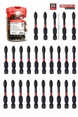 Profesyonel Manyetik Bits Uç Matkap Ucu Tornavida Ucu Vidalama Ucu Ph2-50mm (25ADET)