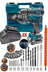 Çelik Mandren 999vfx Premium Kalite Kömürsüz Motor Darbeli Şarjlı Matkap Akülü Vidalama