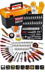 Premium Serisi 74 Pcs Full Takım 46Lokma Set PenseYankeski,Tornavida Set,3 Metre Combo Seti Takım