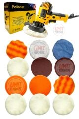 Devir Ayarlı Araç, Koltuk Yıkama  Zımpara Parlatma Pasta Cila Polisaj Makinası Full Set Takım