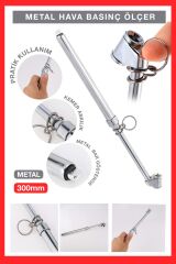 Havalı Basınç Göstergeli Saatli Lastik Şişirme Metal Basınıç Gösterge Hava Tabancası Set