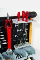 Pratik 43 Parça Hırdavat Duvar Panel Seti ve Şık Duvar Takım Çantası Pratik Duvar Alet Organizeri