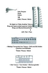 Pratik 43 Parça Hırdavat Duvar Panel Seti ve Şık Duvar Takım Çantası Pratik Duvar Alet Organizeri